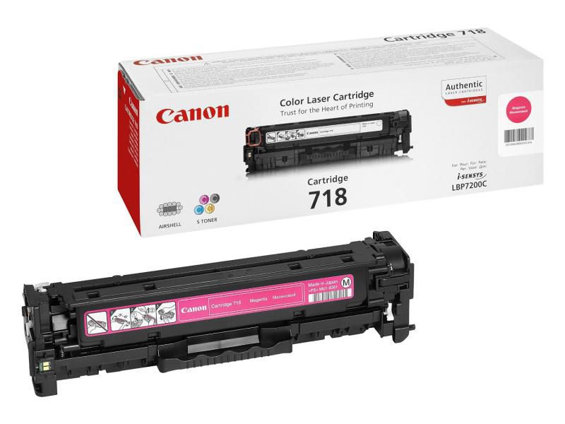 Toner Canon CRG718M, magenta, capacitate 2900 pagini, pentru LBP-7200Cdn_1