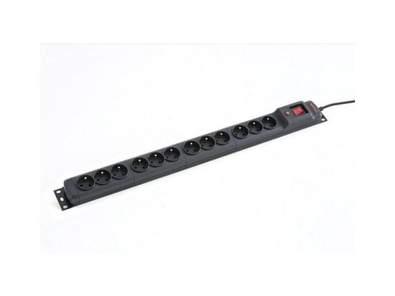 ARMAC M12/16/15/CZ Armac Surge Protection MULTI 12M/16A RACK 19 (12 outlets) 1.5m black_1