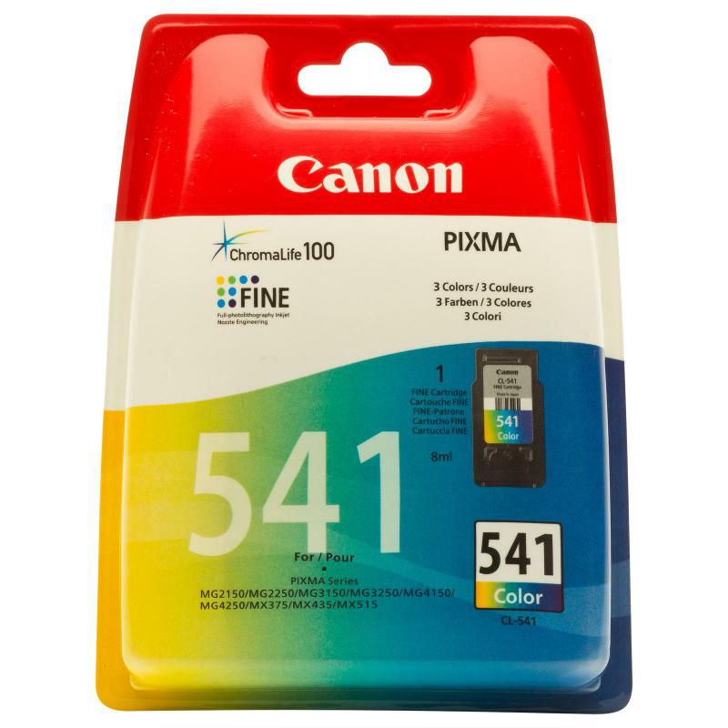 Cartus cerneala Canon CL-541, color, capacitate 8ml / 180 pagini, pentru Canon Pixma MG2150, Pixma MG2250, Pixma MG3150, Pixma MG3250, Pixma MG3550, Pixma MG4150, Pixma MG4250, Pixma MX375, Pixma MX395, Pixma MX435, Pixma MX455, Pixma MX475, Pixma MX515, Pixma MX525, Pixma MX535._1