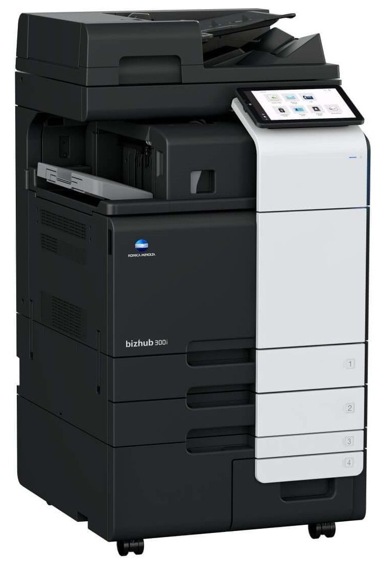 Imprimanta multifunctionala laser monocrom Konica Minolta bizhub 300i, A3, duplex, ADF, USB 2.0, 30 ppm