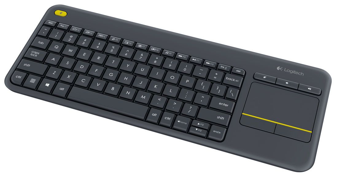 WIRELESS TOUCH KEYBOARD K400+/DARK - PAN - 2.4GHZ NORDIC_1