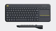 WIRELESS TOUCH KEYBOARD K400+/DARK - PAN - 2.4GHZ NORDIC_2