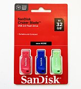 SANDISK CRUZER BLADE USB/FLASH DRIVE 3-PACK - 32GB_1