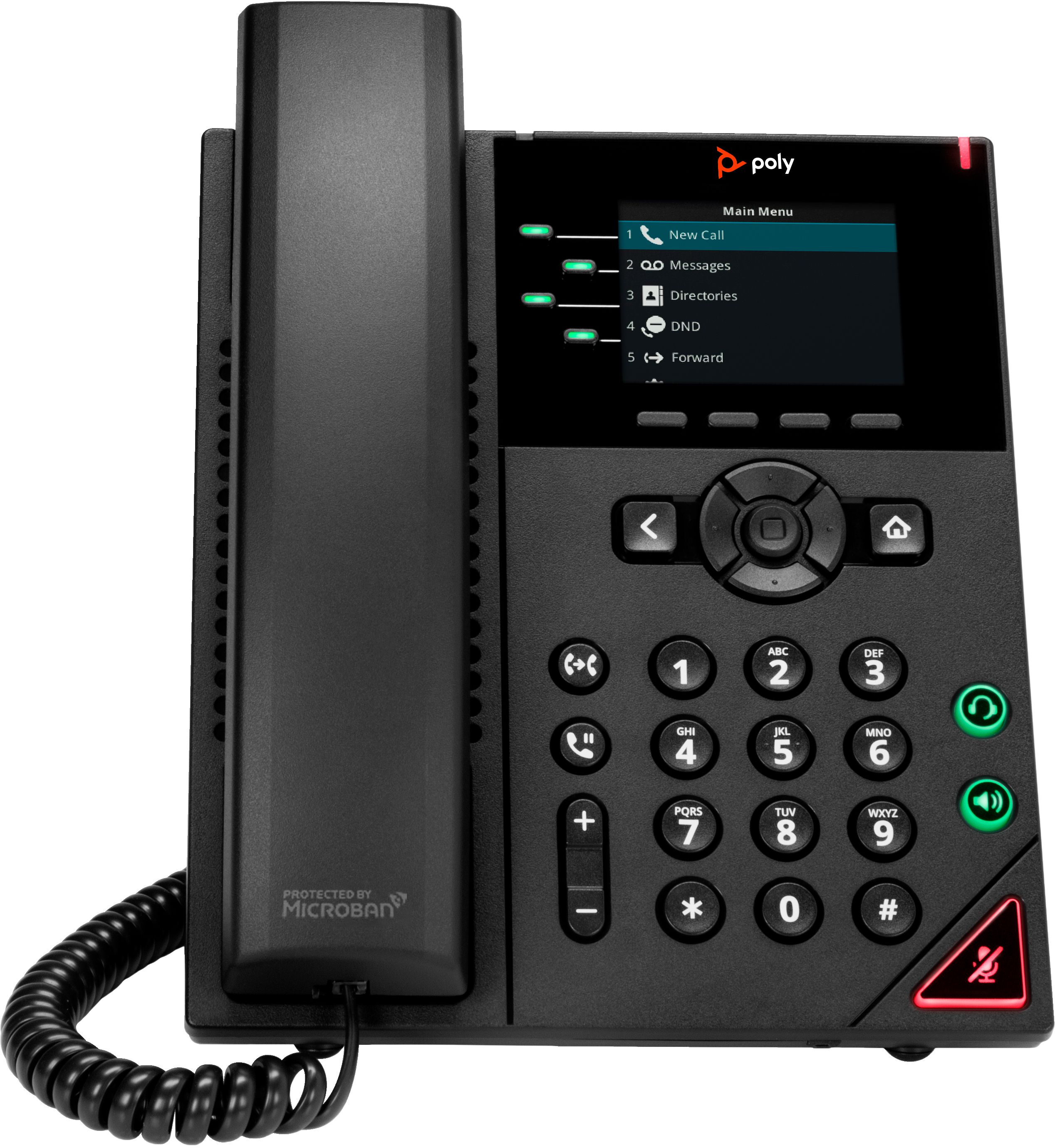 Poly VVX 250 4-Line IP Phone and PoE-enabled No localization_1