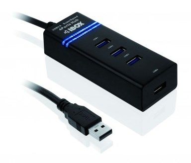 IBOX IUH3FB I-BOX HUB USB 3.0, 4 porturi, negru_3