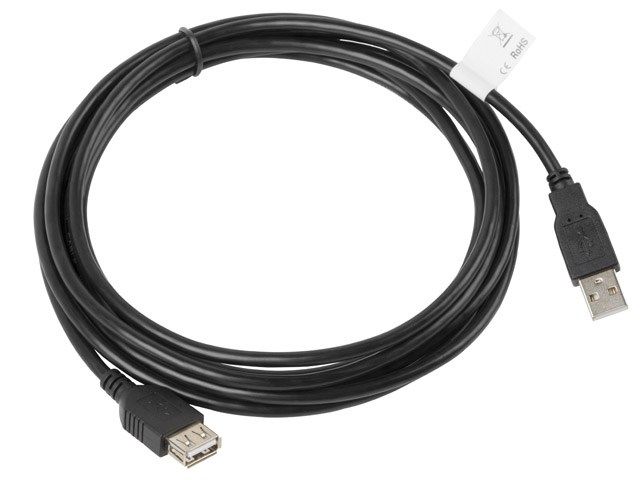 LANBERG CA-USBE-10CC-0030-BK Lanberg extension cable USB 2.0 AM-AF 3m black_2