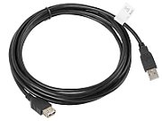 LANBERG CA-USBE-10CC-0030-BK Lanberg extension cable USB 2.0 AM-AF 3m black_2