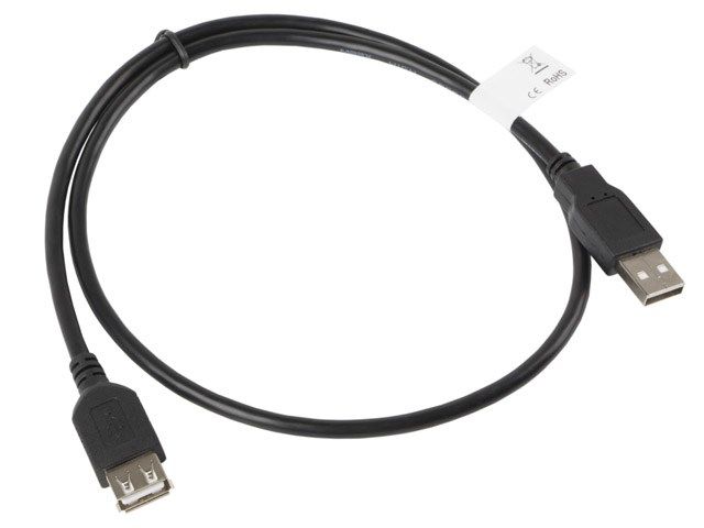 LANBERG CA-USBE-10CC-0007-BK Lanberg extension cable USB 2.0 AM-AF 70cm black_3