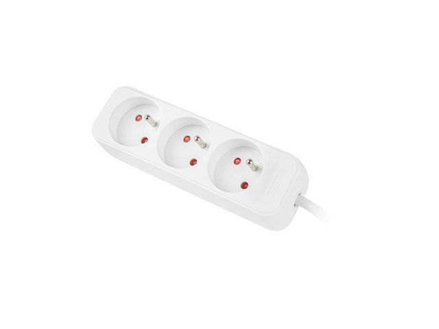 LANBERG PS0-03E-0150-W Lanberg 1.5M White 3X 230V Lanter EXTENSION PL. CABLE FROM FULL COPPER_2