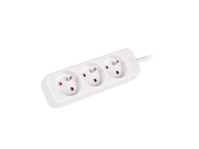 LANBERG PS0-03E-0150-W Lanberg 1.5M White 3X 230V Lanter EXTENSION PL. CABLE FROM FULL COPPER_3