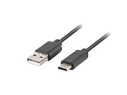 LANBERG CA-USBO-20CU-0010-BK Lanberg cable USB-C(M)->A(M) 2.0 QC 3.0 1m Black_2