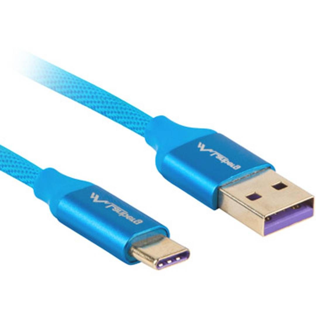LANBERG CA-USBO-21CU-0010-BL Lanberg Premium cable USB-C(M)->A(M) 2.0 1M Blue_1