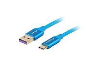 LANBERG CA-USBO-21CU-0010-BL Lanberg Premium cable USB-C(M)->A(M) 2.0 1M Blue_2
