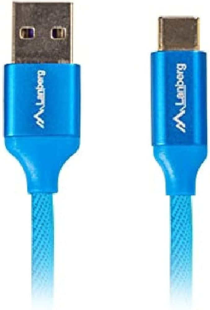 LANBERG CA-USBO-22CU-0005-BL Lanberg cable Premium Quck Charge 3.0 ,USB-C(M)->A(M) 0,5m Blue_1