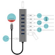 I-TEC USB-C CHARGING HUB 7 PORT/CHARGING METAL HUB 7 PORT_3