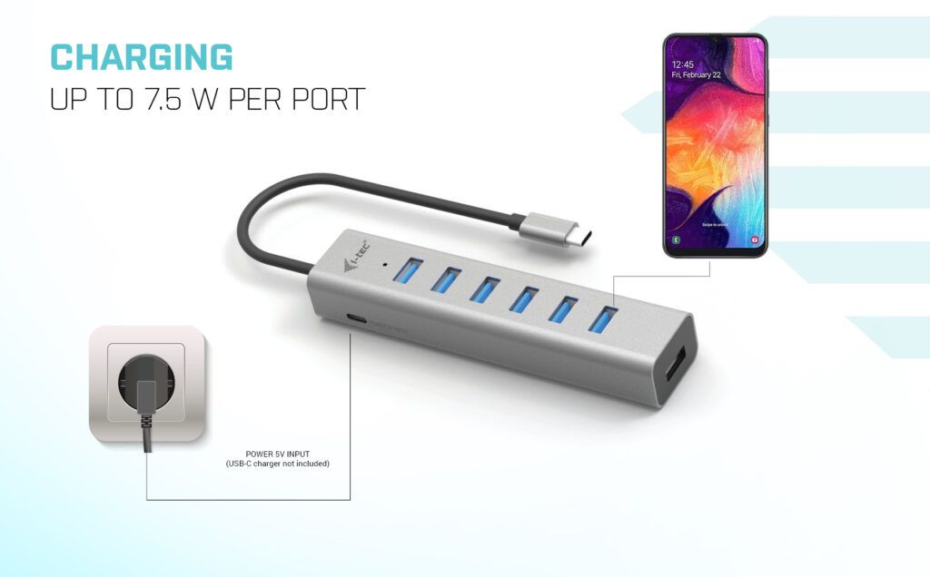 I-TEC USB-C CHARGING HUB 7 PORT/CHARGING METAL HUB 7 PORT_7