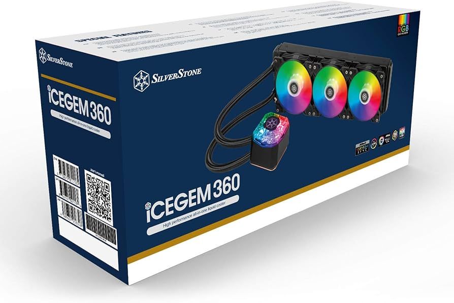 Cooler CPU Silverstone IceGem 360 ARGB, AM5 / TR5 / SP6 Ready, racire cu lichid, Black, SST-IG360-ARGB_3