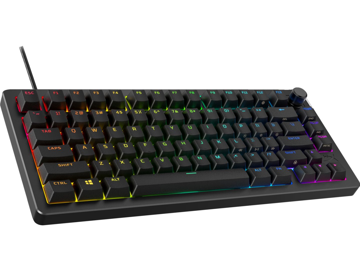 Tastatura gaming mecanica HyperX Alloy Rise, iluminare RGB (16,777,216 culori), Hyperx linear switch, 100% anti-ghosting, layout US, negru_1