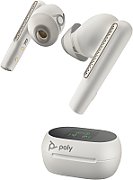 Poly Voyager Free 60+ UC White Sand Earbuds +BT700 USB-A Adapter +Touchscreen Charge Case_2