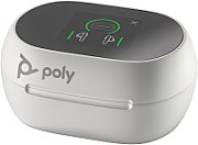 Poly Voyager Free 60+ UC White Sand Earbuds +BT700 USB-A Adapter +Touchscreen Charge Case_4