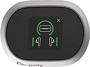 Poly Voyager Free 60+ UC White Sand Earbuds +BT700 USB-A Adapter +Touchscreen Charge Case_5