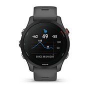 Ceas Garmin Forerunner 255, display 33mm, rezolutie displat 260x260 conectivitate Bluetooth™, ANT+, NFC, USB, functii accelerometru, giroscop, barometru, busola, termometru pentru temperatura exterioară, durata de viata baterie mod ceas inteligent: până la 14 zile, modul GNSS numai cu GPS: până la_7