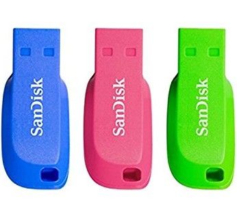 SANDISK CRUZER BLADE USB/FLASH DRIVE 3-PACK - 16GB_1