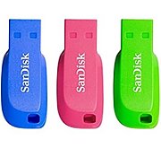 SANDISK CRUZER BLADE USB/FLASH DRIVE 3-PACK - 16GB_1