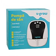 Pompa de san electrica si portabila,10 niveluri de extragere, 5 niveluri de masaj, display LED, functie de memorie, capacitate 180ml, U-Grow_8