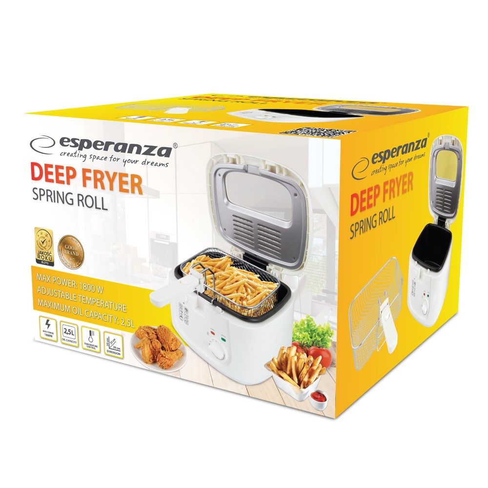 Esperanza EKG012 Deep Fryer 2.5L  White_6