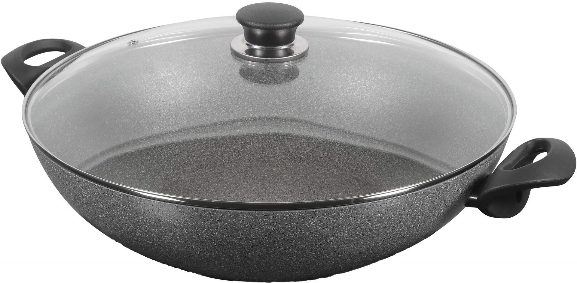 BALLARINI Ferrara Wok frying pan with 2 granite handles 36 cm FERR8KD.36D_1