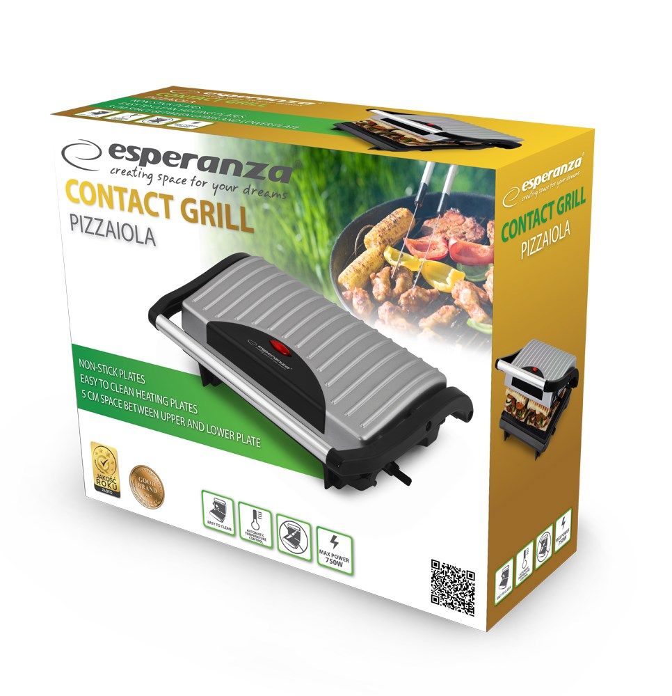 Esperanza EKG005 Electric grill 750W Inox_3