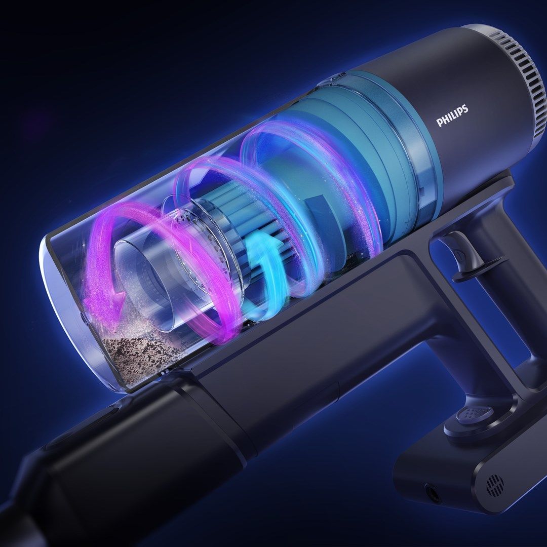 Philips 3000 series XC3031 Stick vacuum Battery Dry Bagless Black  Blue_2