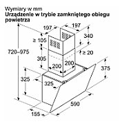Bosch Serie 6 DWK65DK20 cooker hood Wall-mounted White 430 m3/h A_6