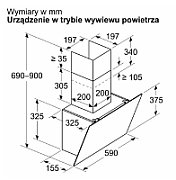 Bosch Serie 6 DWK65DK20 cooker hood Wall-mounted White 430 m3/h A_7