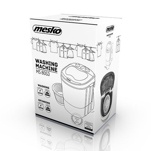 Mesko Home MS 8053 washing machine Top-load 3 kg Blue  White_5
