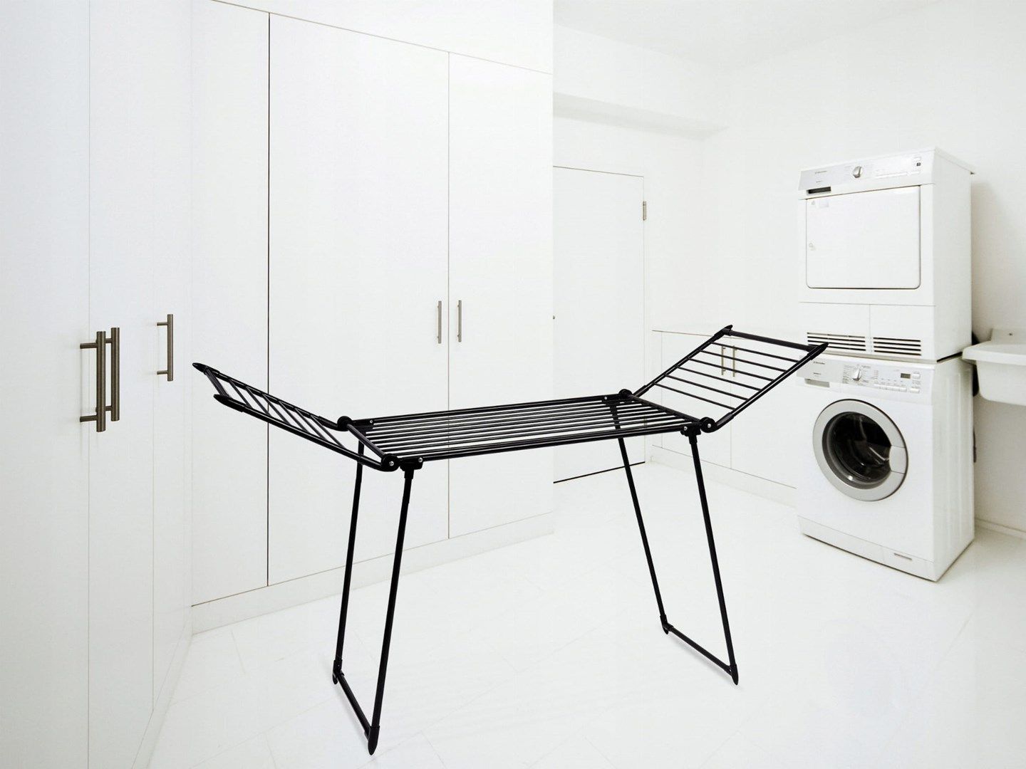AMALFI foldable laundry drying rack  black_2