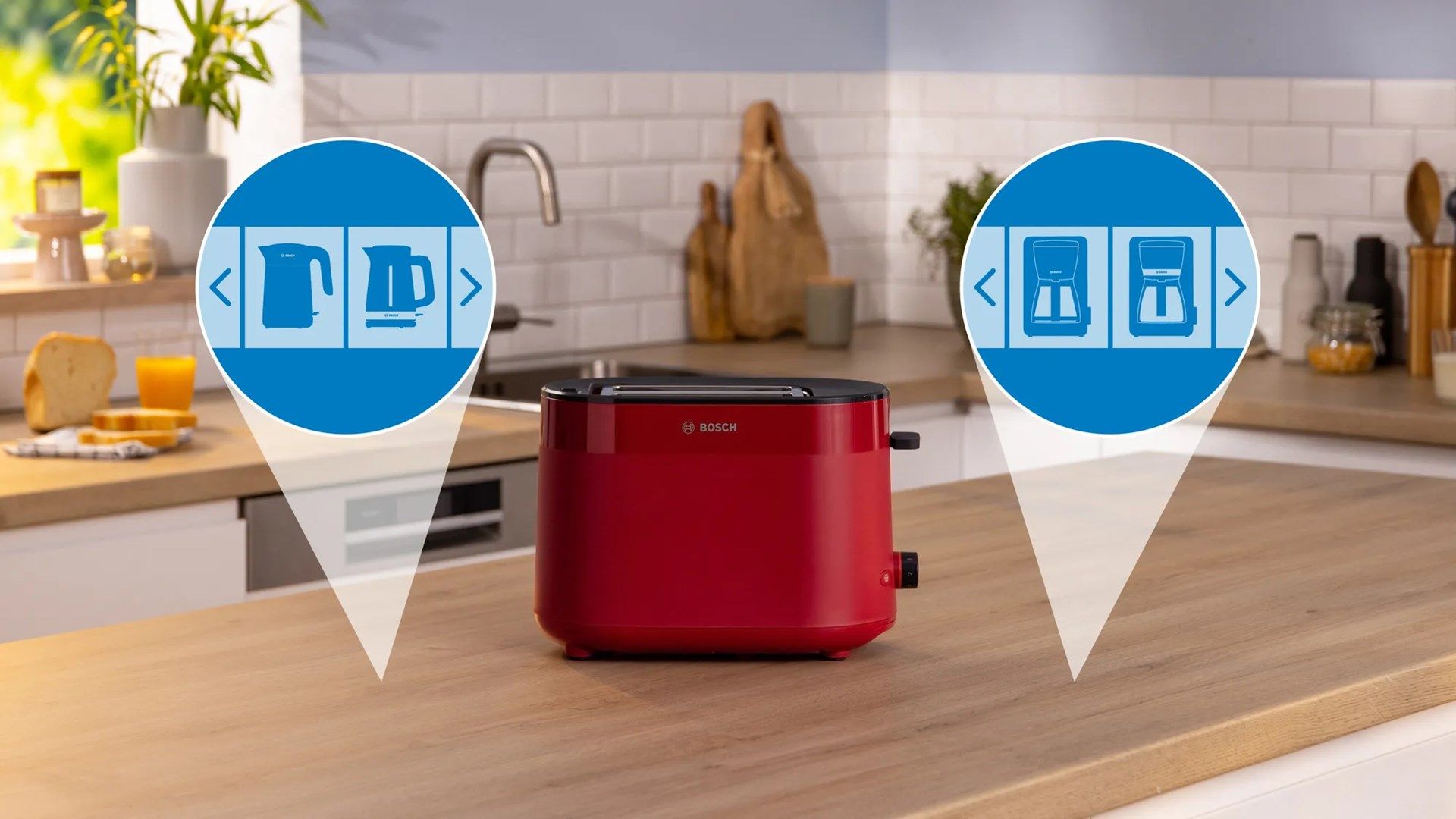 Bosch TAT2M124 toaster 6 2 slice(s) 950 W Red_6