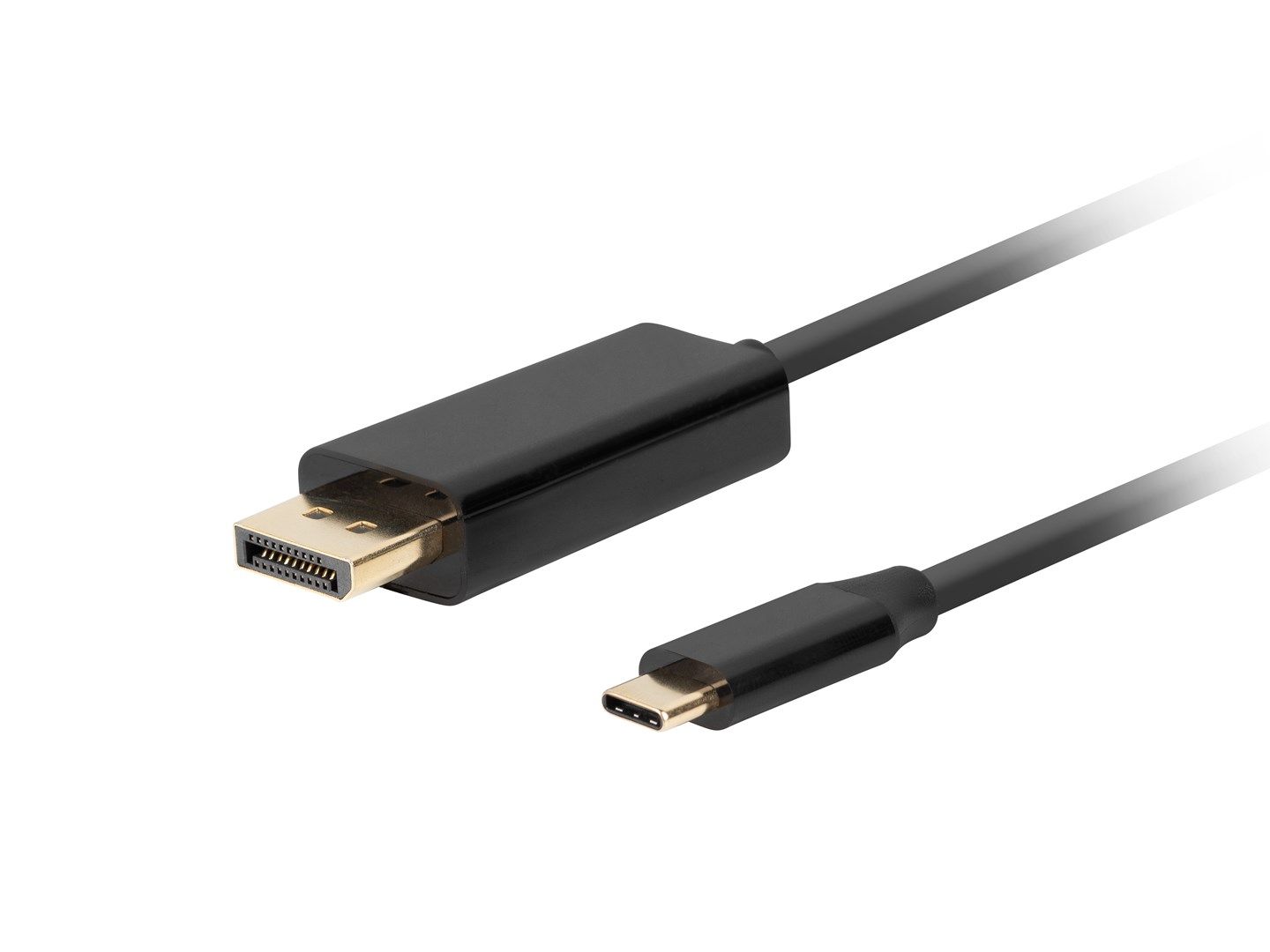 Lanberg CA-CMDP-10CU-0005-BK video cable adapter 0.5 m USB Type-C DisplayPort Black_1