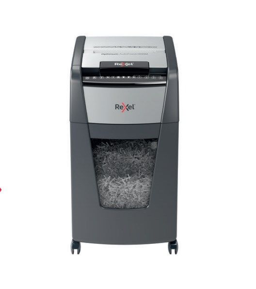 Rexel Optimum Auto+ 300X paper shredder Micro-cut shredding Black  Grey_1