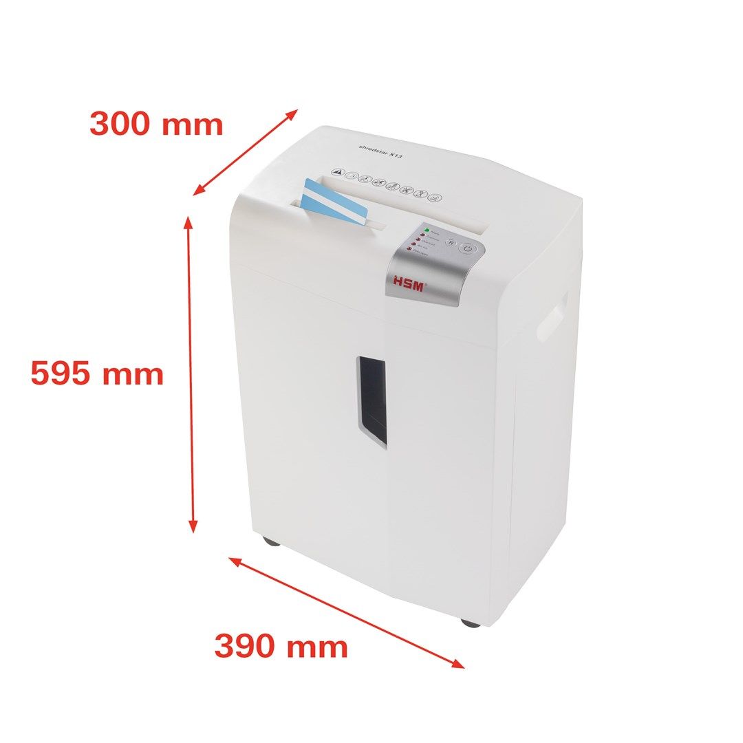 HSM shredstar X13 document shredder  4 x 37 mm + separate CD-cutting mechanism_3
