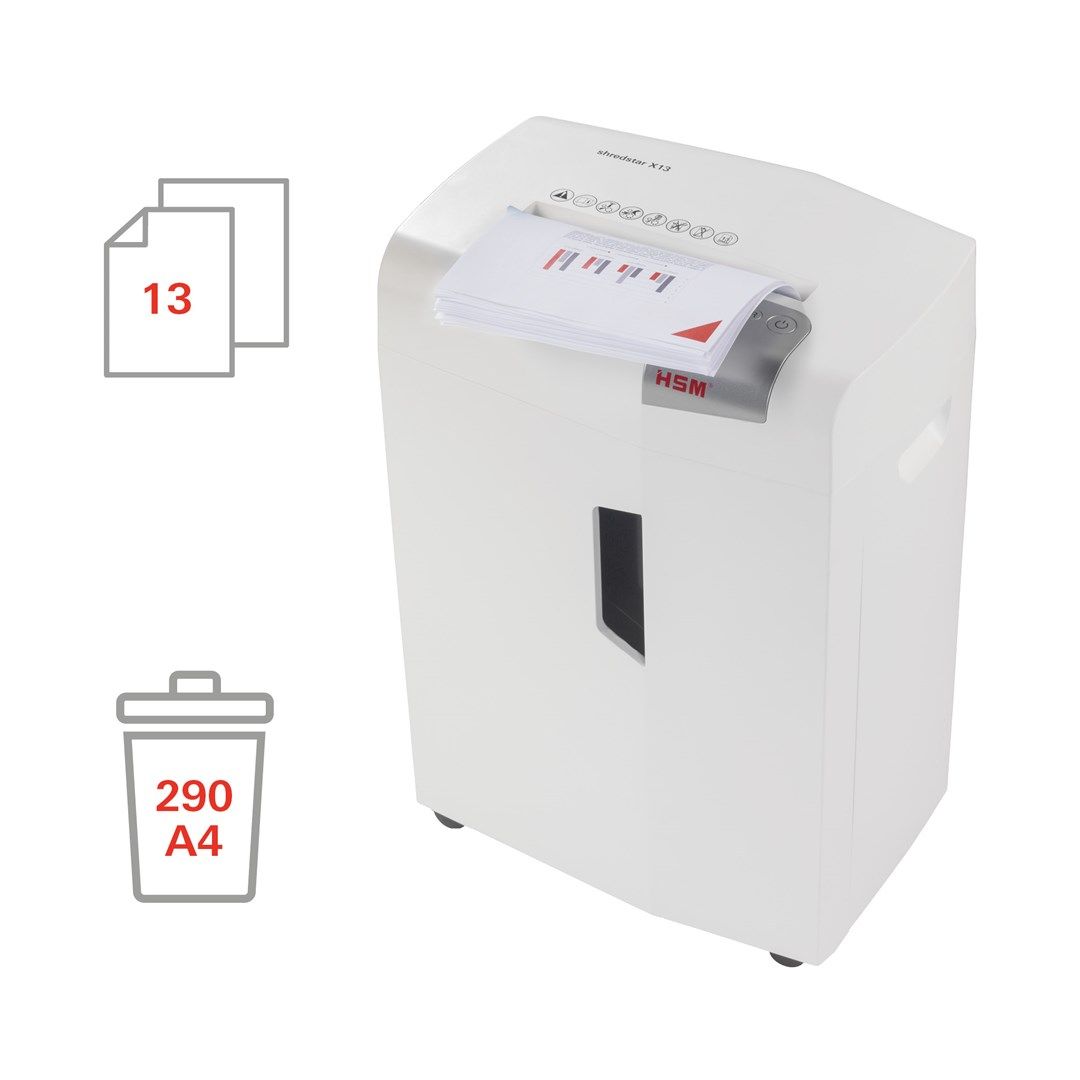 HSM shredstar X13 document shredder  4 x 37 mm + separate CD-cutting mechanism_4