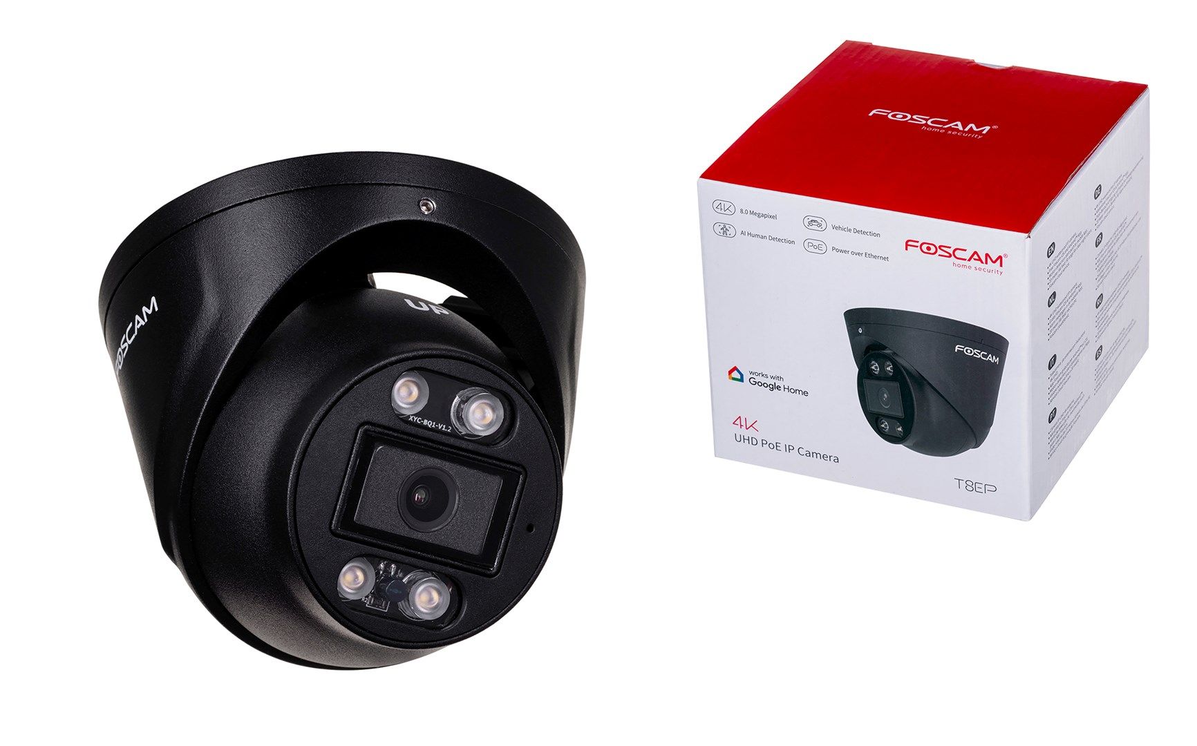FOSCAM T8EP 8MP POE IP Camera Black_1