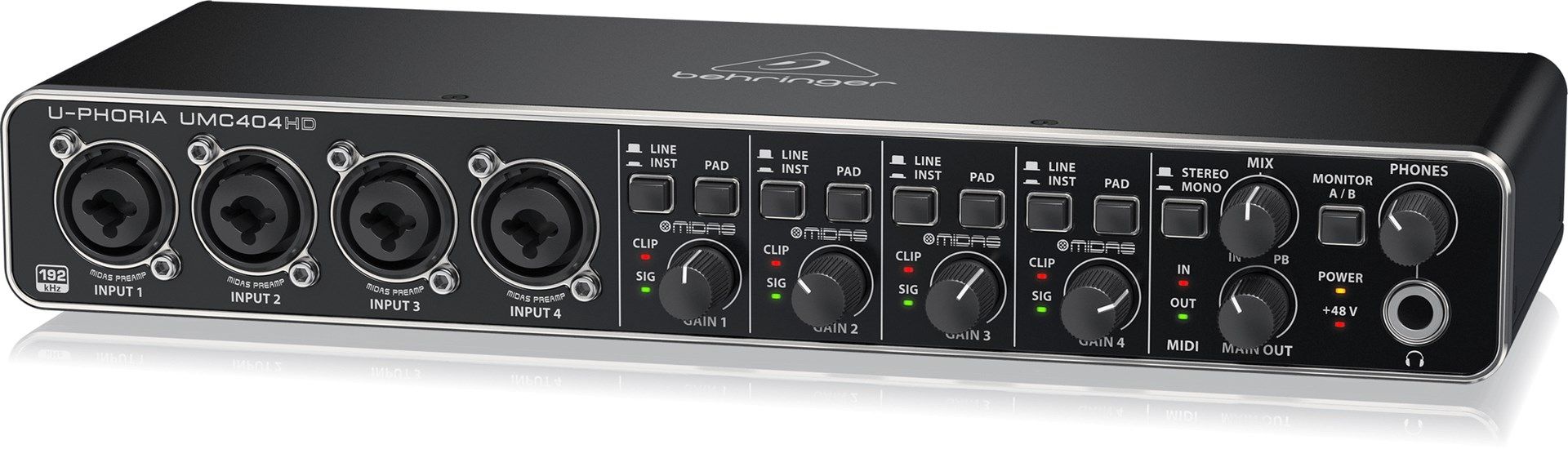 Behringer UMC404HD recording audio interface_4