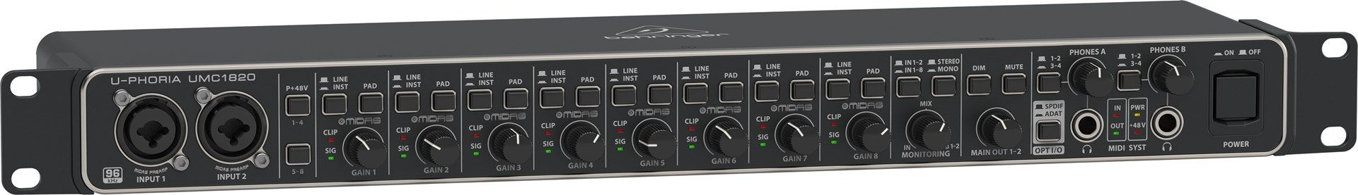 Behringer UMC1820 - USB audio interface_2