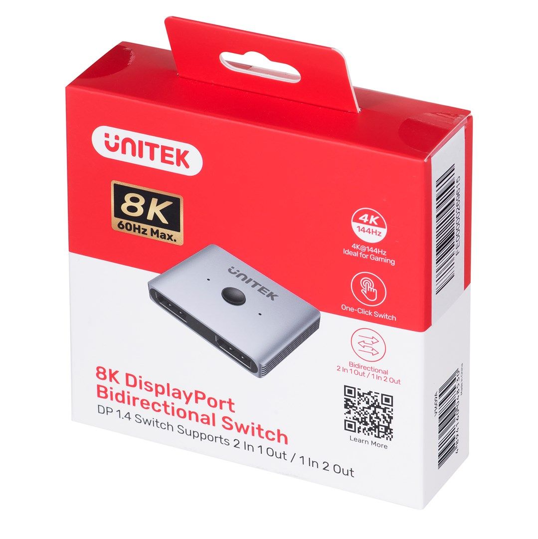 Unitek two-way Signal Switch DP 1.4  2 in 1 out 8K_5