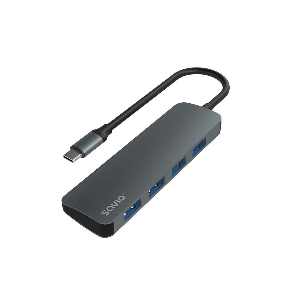 SAVIO Hub USB-C - 4 x USB-A  AK-54_5