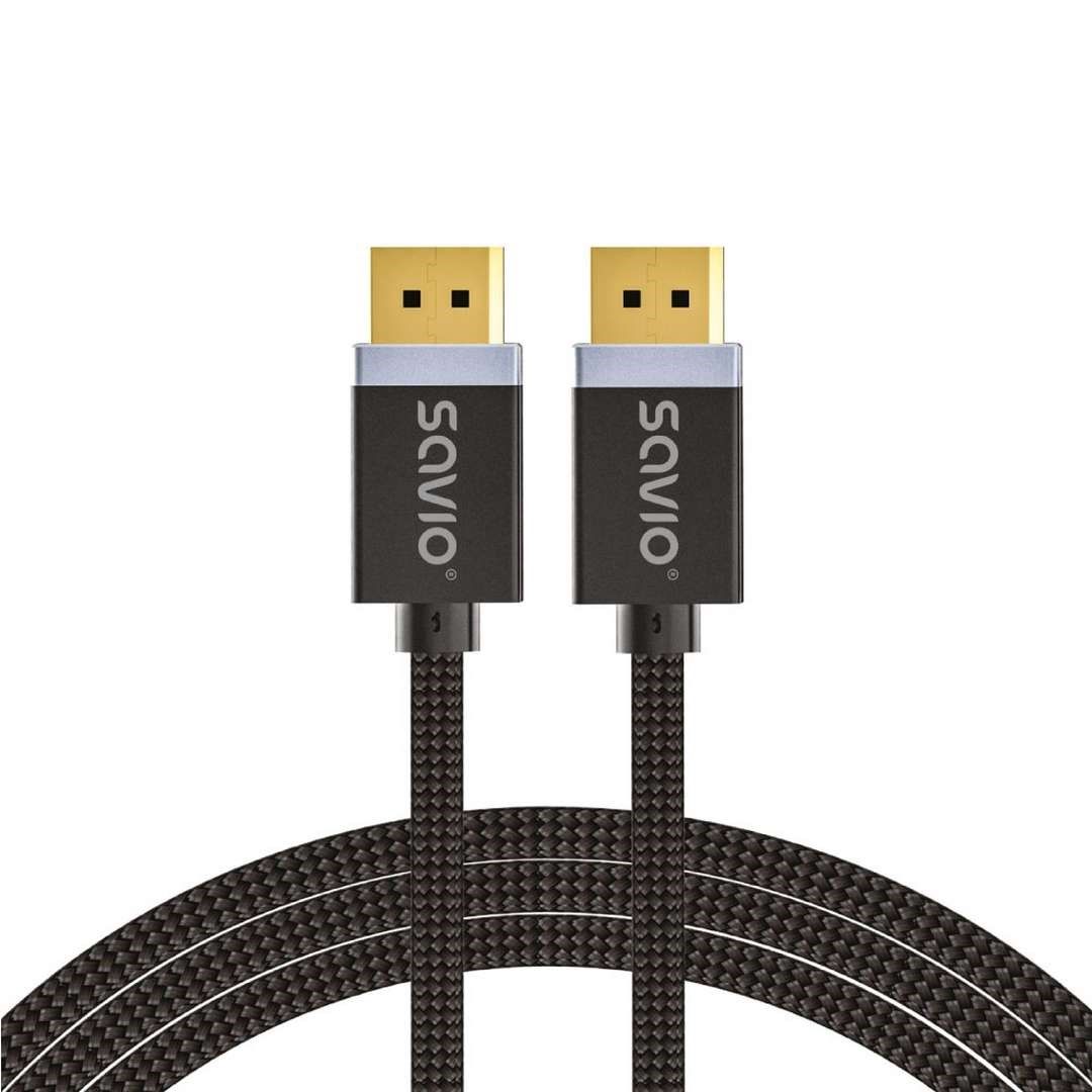 DisplayPort cable 2 m Black SAVIO CL-166_1