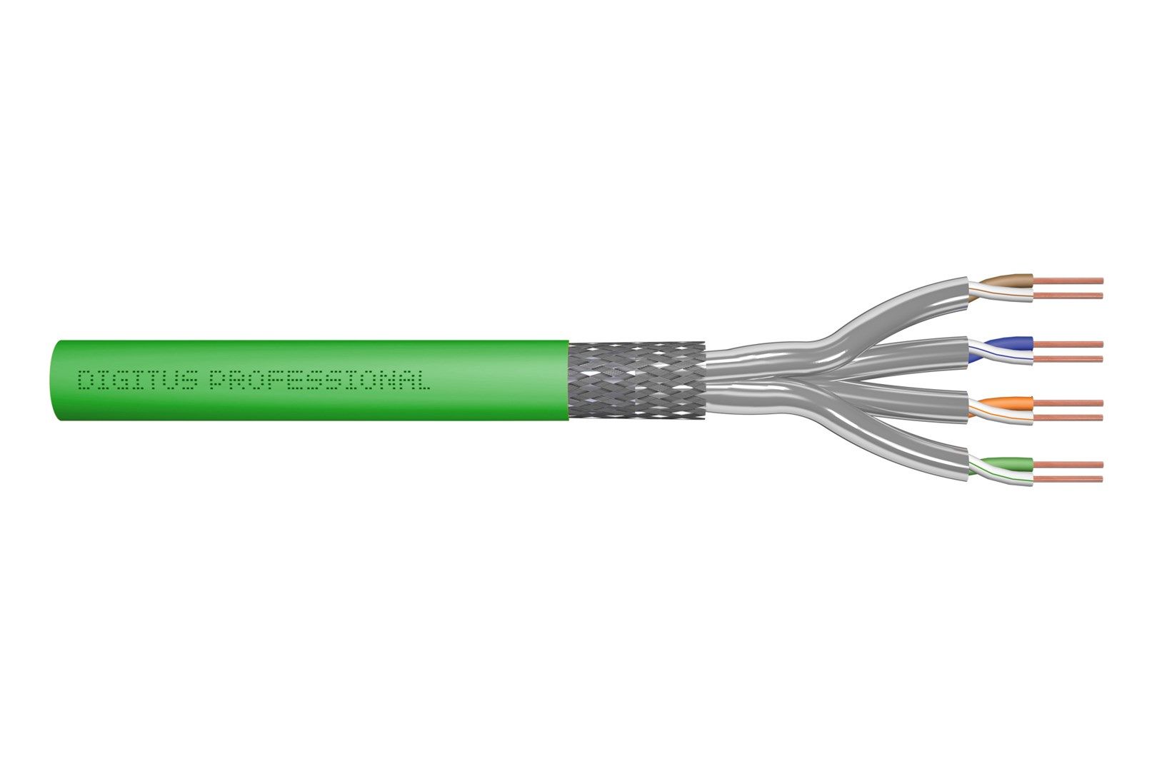 Installation cable DIGITUS cat.8.2  S/FTP  Dca  AWG 22/1  LSOH  100m  green_4