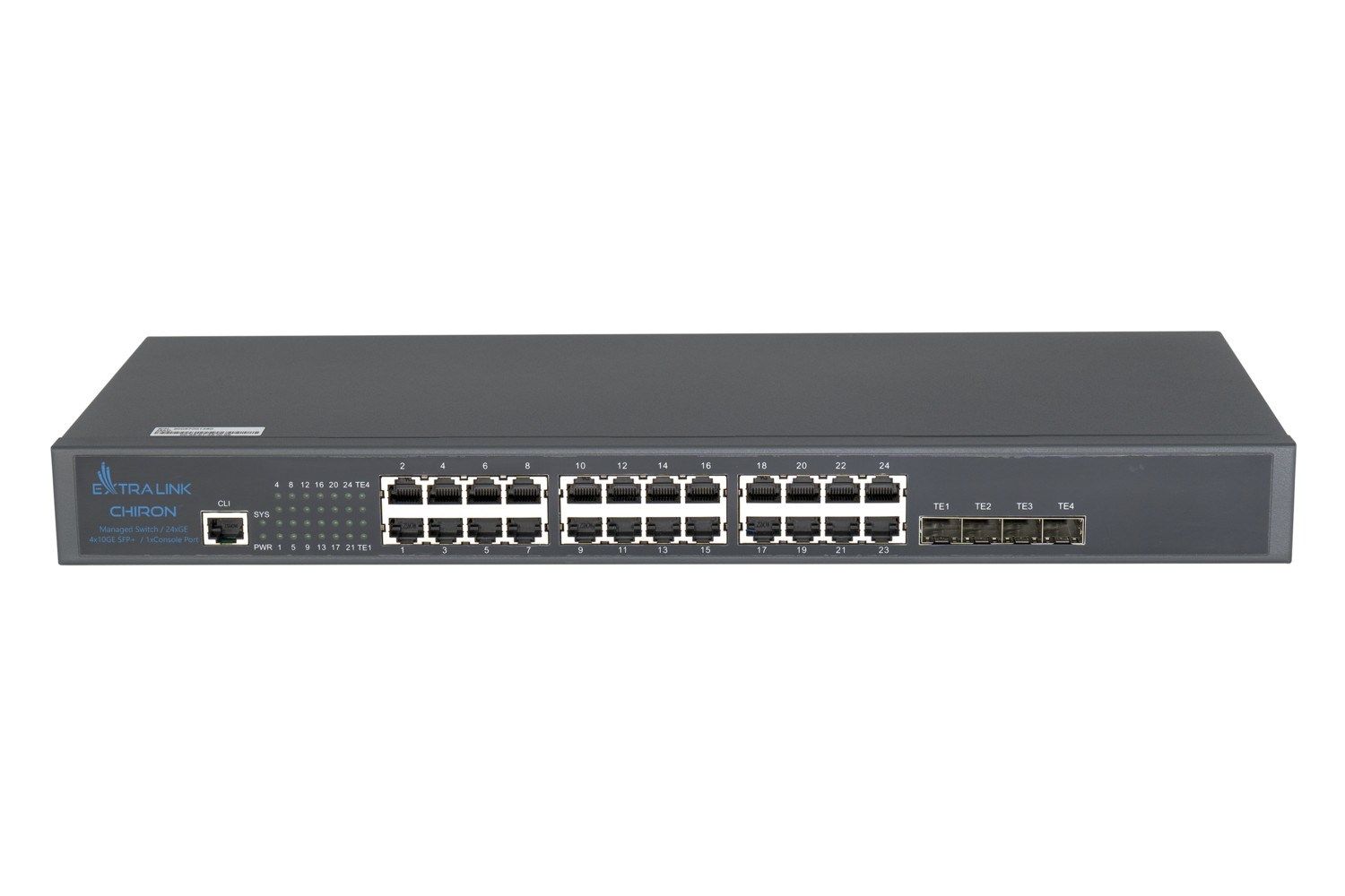 Extralink Chiron Managed L3 Switch 24xRJ45 GbE  4x SFP+  19  Rack_1